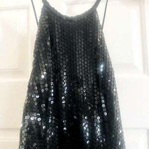 Sequence long gown, size 9, slit up one leg,good condition! Made by assemblage.